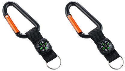 munkees Karabiner-Schlüsselanhänger mit Kompass