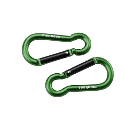 munkees Karabiner-Schlüsselanhänger Birnenform (2 Stück) – Ø 6 x 60 mm