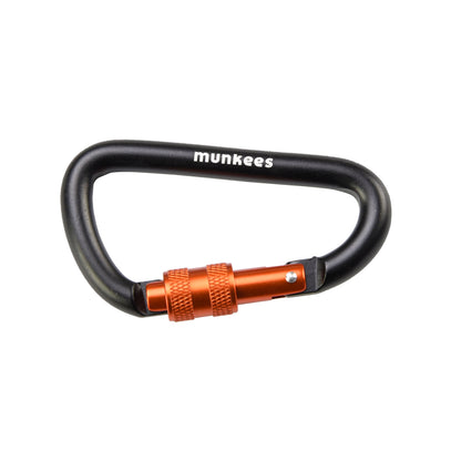 munkees Karabiner D-Form mit Schraubverschluss Ø 8 x 80 mm