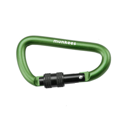 munkees Karabiner D-Form mit Schraubverschluss Ø 8 x 80 mm