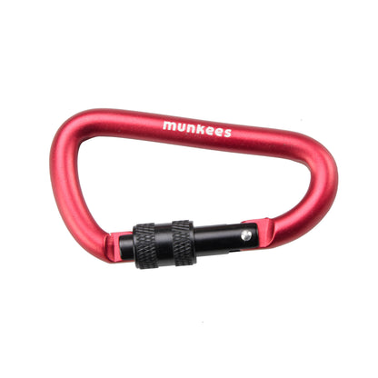 munkees Karabiner D-Form mit Schraubverschluss Ø 8 x 80 mm