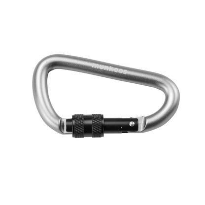 munkees Karabiner D-Form mit Schraubverschluss Ø 8 x 80 mm