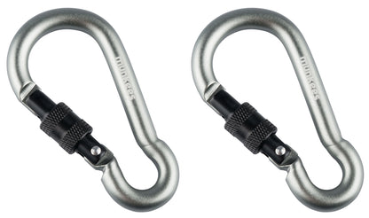 munkees Karabiner Birnenform mit Schraubverschluss, Ø8x80mm