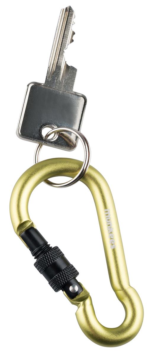 munkees Karabiner Birnenform mit Schraubverschluss, Ø8x80mm