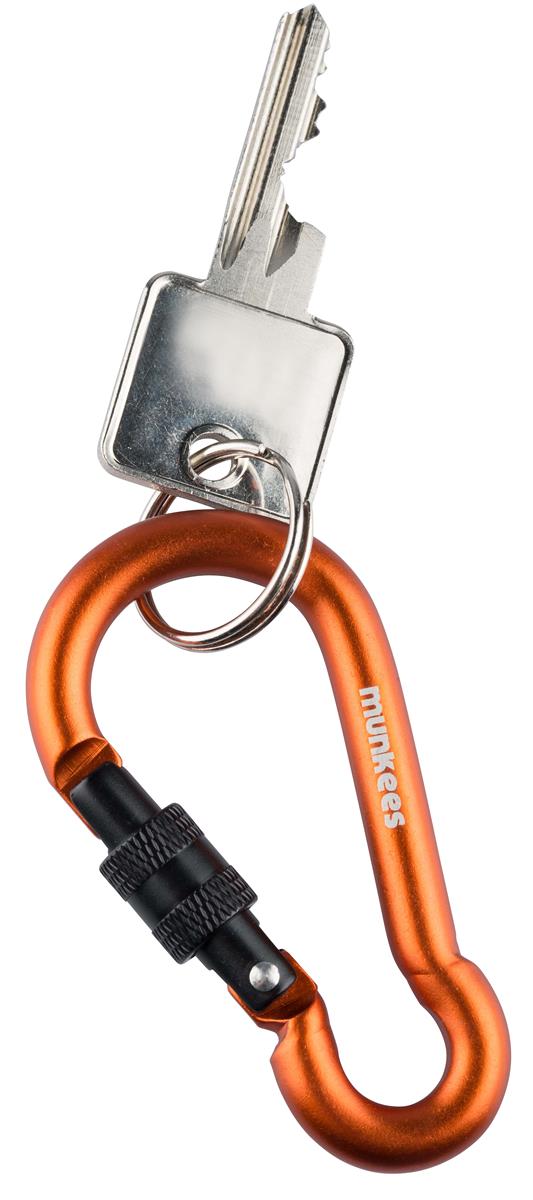 munkees Karabiner Birnenform mit Schraubverschluss, Ø8x80mm