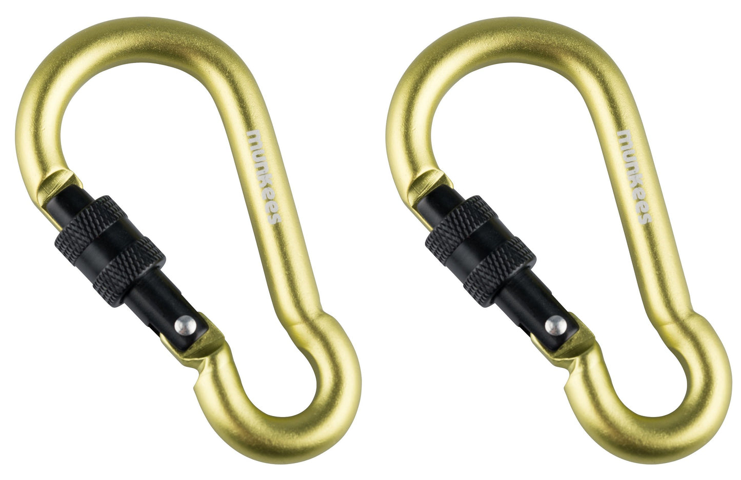 munkees Karabiner Birnenform mit Schraubverschluss, Ø8x80mm