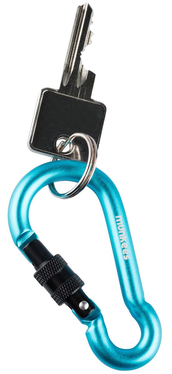 munkees Karabiner Birnenform mit Schraubverschluss, Ø8x80mm