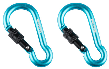 munkees Karabiner Birnenform mit Schraubverschluss, Ø8x80mm