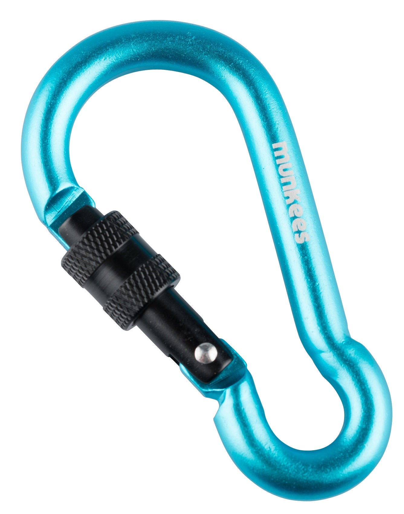 munkees Karabiner Birnenform mit Schraubverschluss, Ø8x80mm