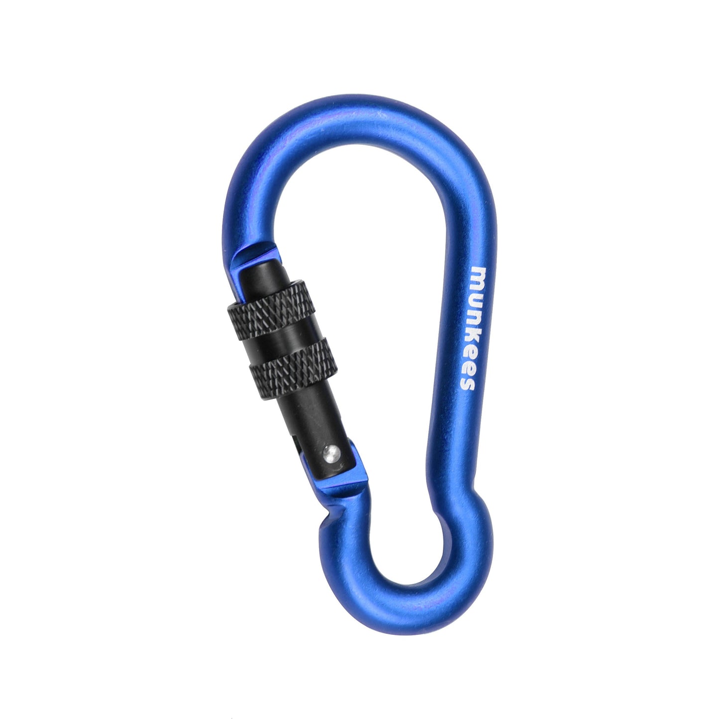 munkees Karabiner Birnenform mit Schraubverschluss, Ø8x80mm