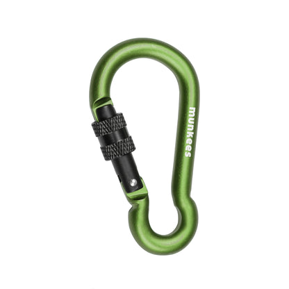munkees Karabiner Birnenform mit Schraubverschluss, Ø8x80mm