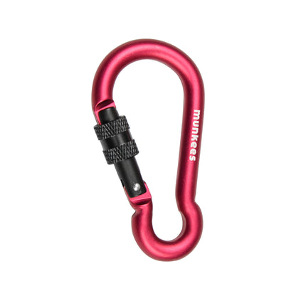 munkees Karabiner Birne mit Schraubverschluss