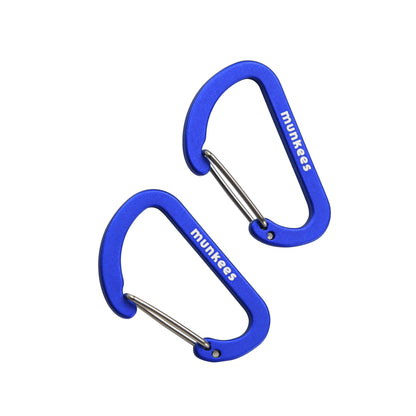 munkees Flacher Karabiner klein – 2er Set, 40 mm