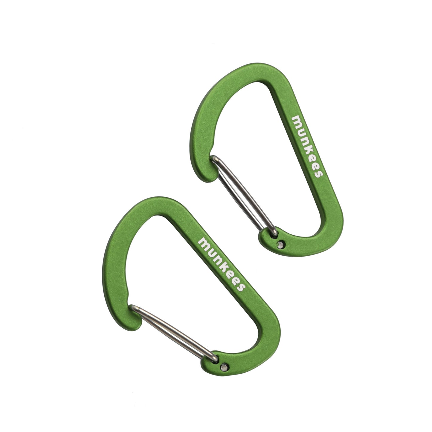 munkees Flacher Karabiner klein – 2er Set, 40 mm