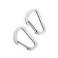 munkees Flacher Karabiner klein – 2er Set, 40 mm