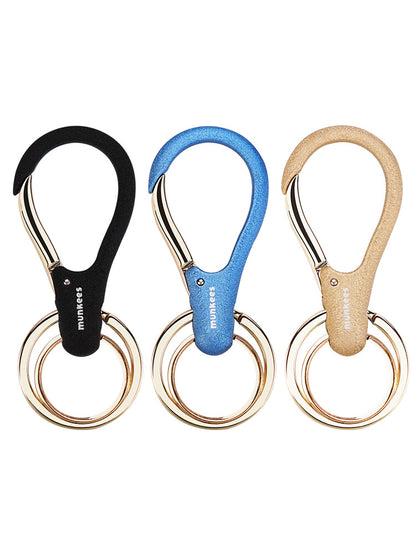munkees Karabiner Loop aus Aluminium mit Schraubverschluss in Silber