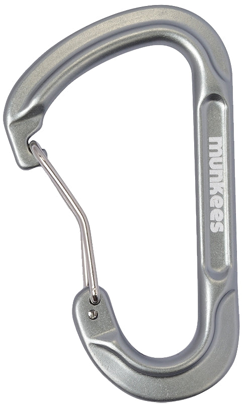 munkees D-Form Karabiner mit Drahtschnapper