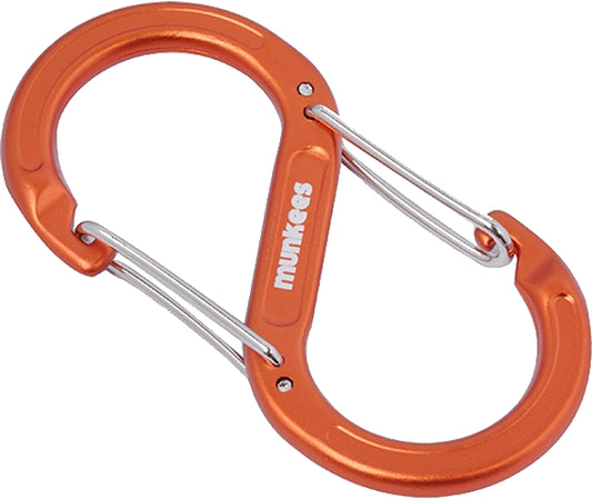 munkees S-Form Karabiner mit Doppel-Drahtschnapper