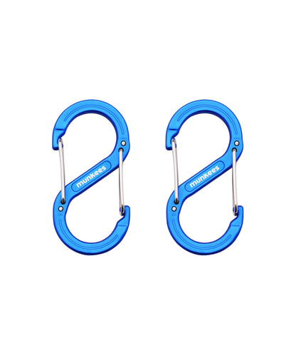 munkees S-Form-Karabiner – 2 Stück