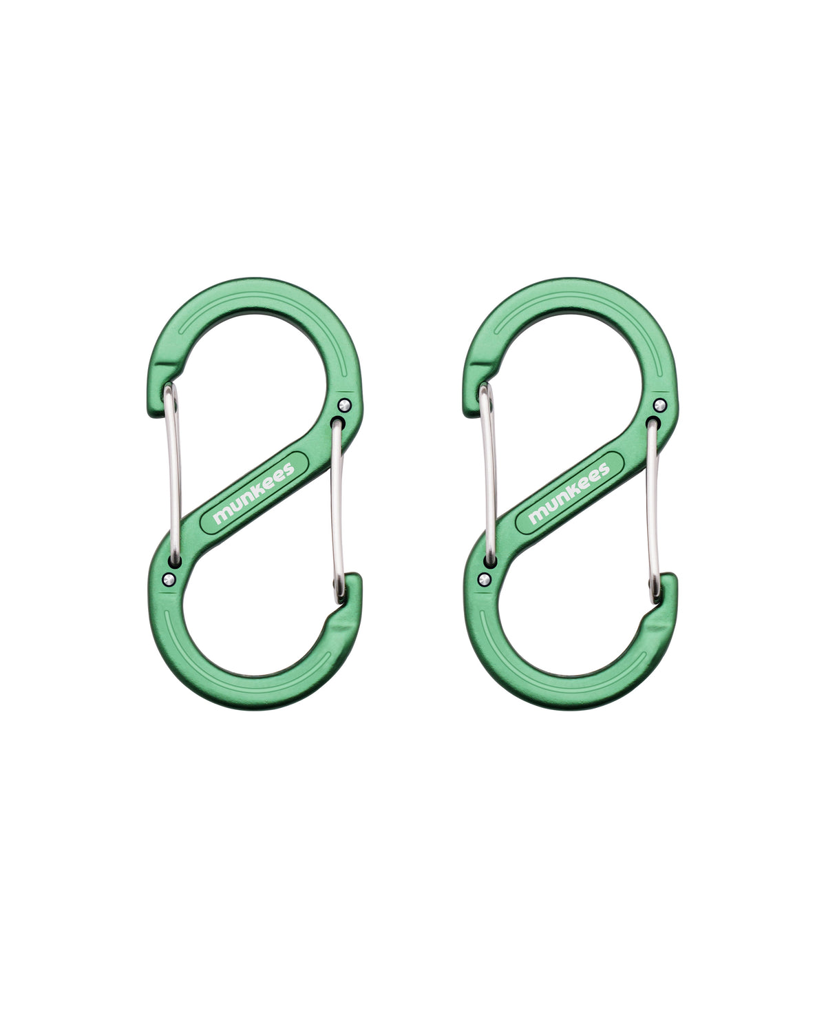 munkees S-Form-Karabiner – 2 Stück