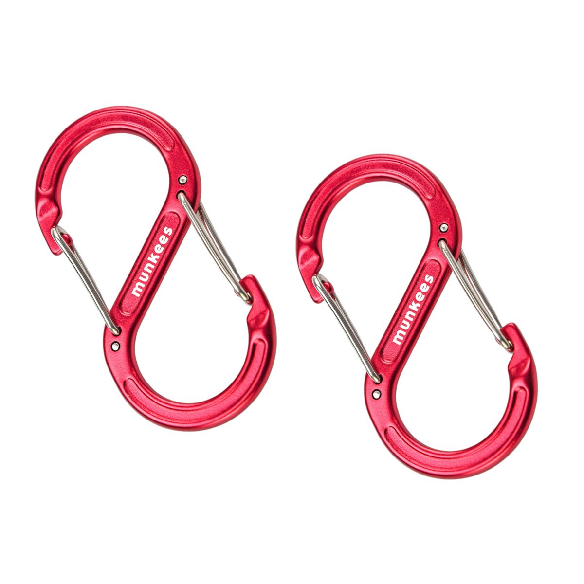 munkees S-Form-Karabiner – 2 Stück