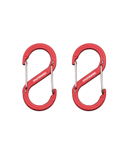 munkees S-Form-Karabiner – 2 Stück