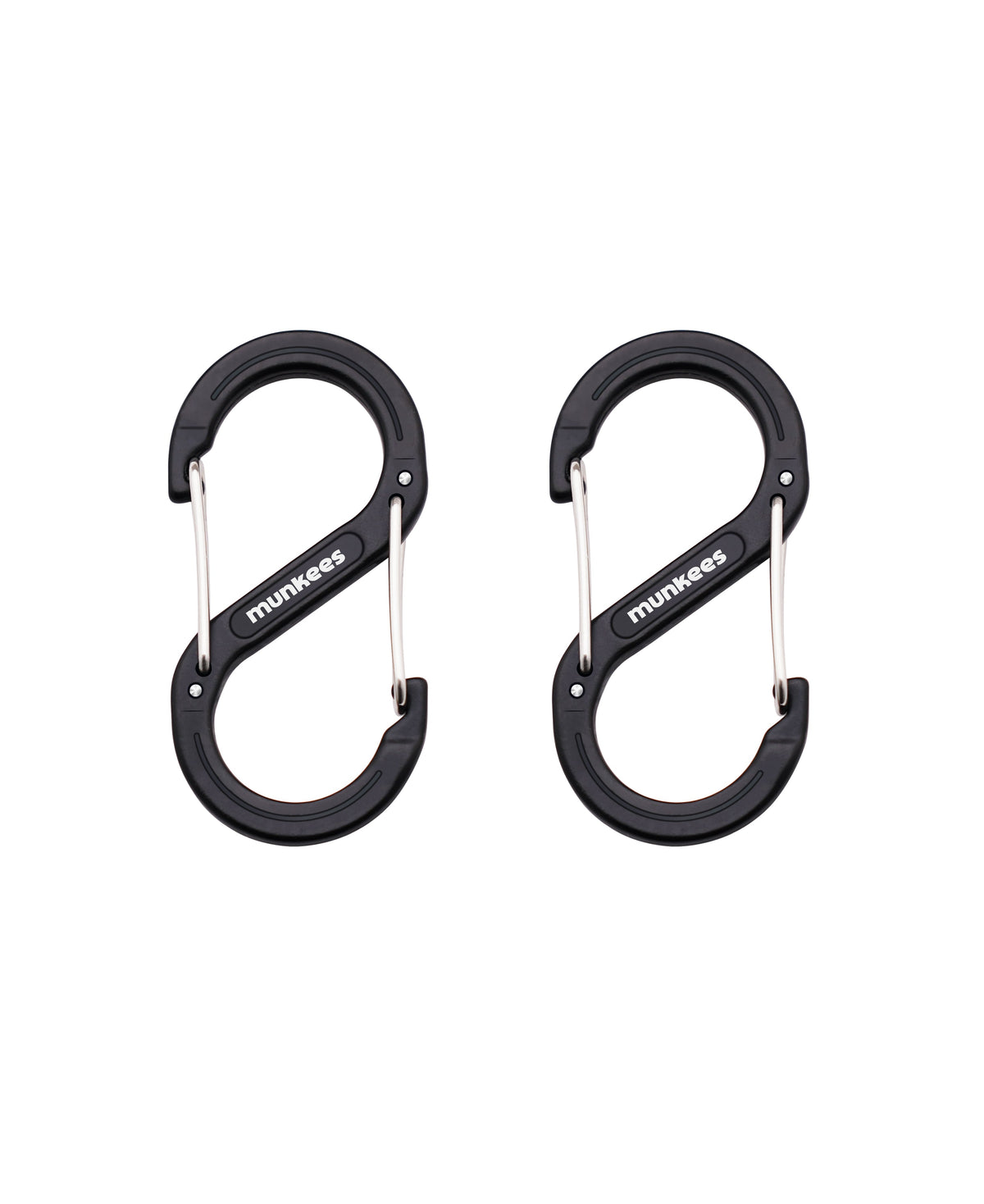 munkees S-Form-Karabiner – 2 Stück