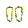Munkees Karabiner Sunflower 2er-Set mit Sonnenblumen-Design in Gelb