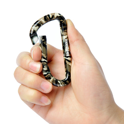 munkees Karabiner Dessert Camo mit Schraubsicherung