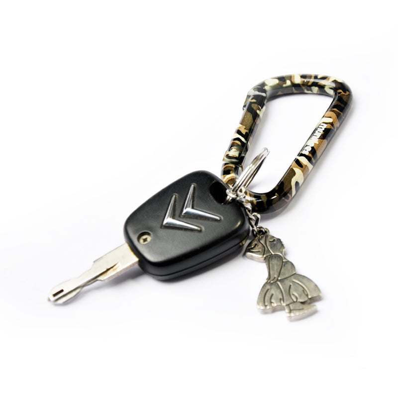 munkees Karabiner Dessert Camo mit Schraubsicherung