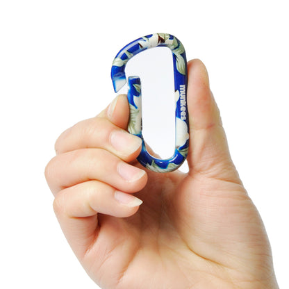 munkees Karabiner Blumen-Motiv Schlüsselanhänger