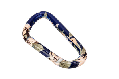 munkees Karabiner Blumen-Motiv Schlüsselanhänger