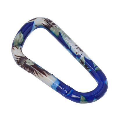 munkees Karabiner Blumen-Motiv Schlüsselanhänger