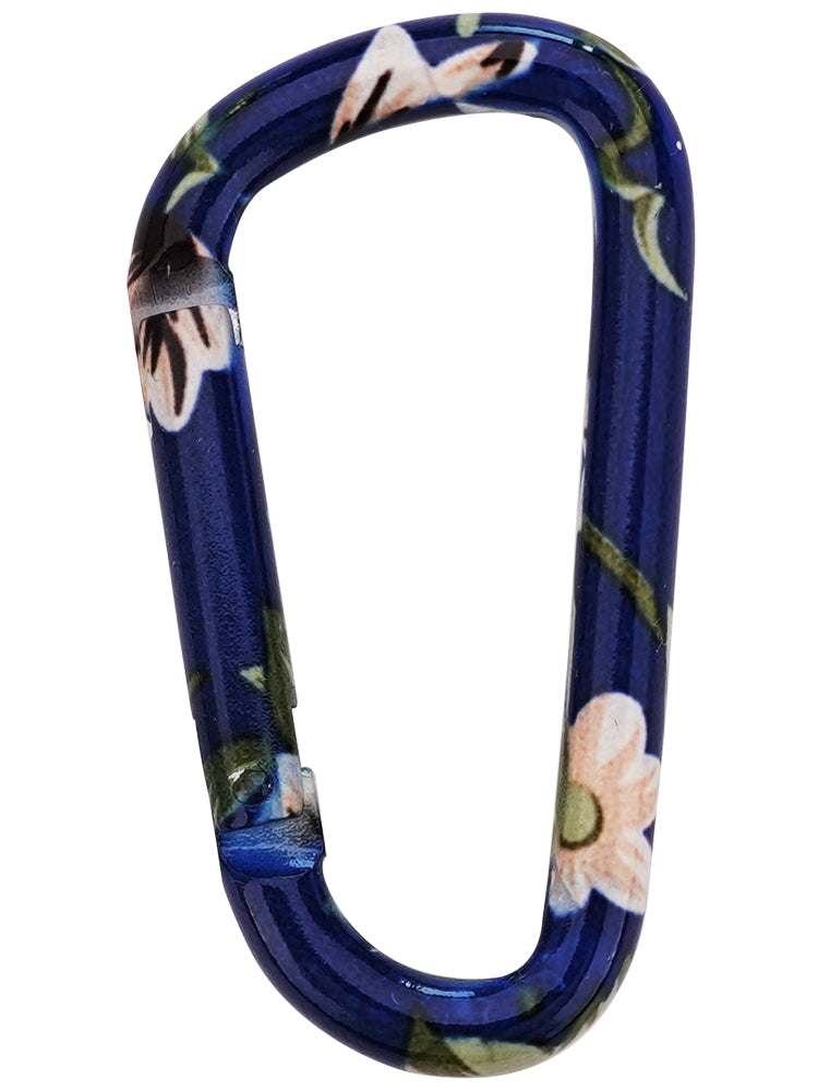 munkees Karabiner Blumen-Motiv Schlüsselanhänger