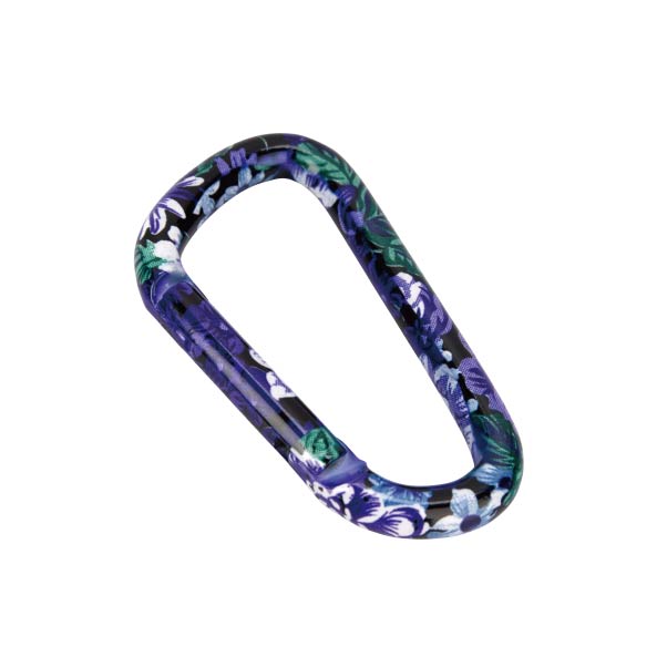 munkees Karabiner Blume Lila 6 cm – 2 Stück