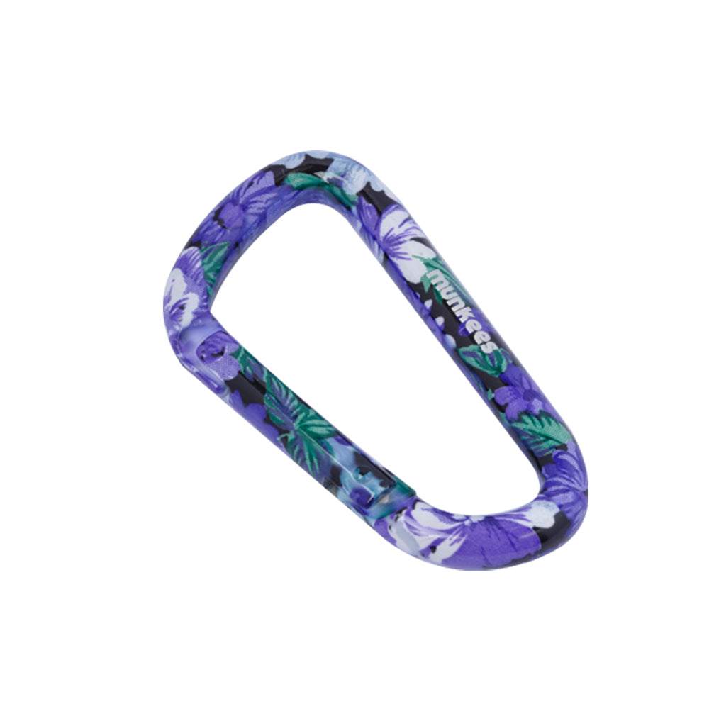 munkees Karabiner Blume Lila – Aluminium Schlüsselanhänger