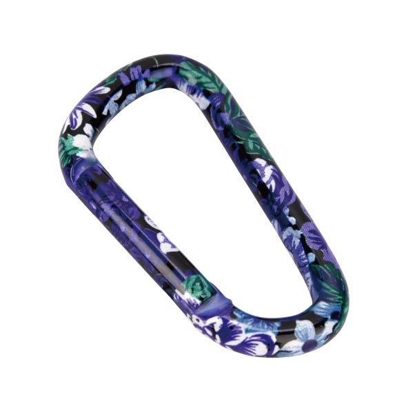 munkees Karabiner Blume Lila – Aluminium Schlüsselanhänger