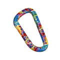 munkees Karabiner Blume Bunt 8 cm aus Aluminium