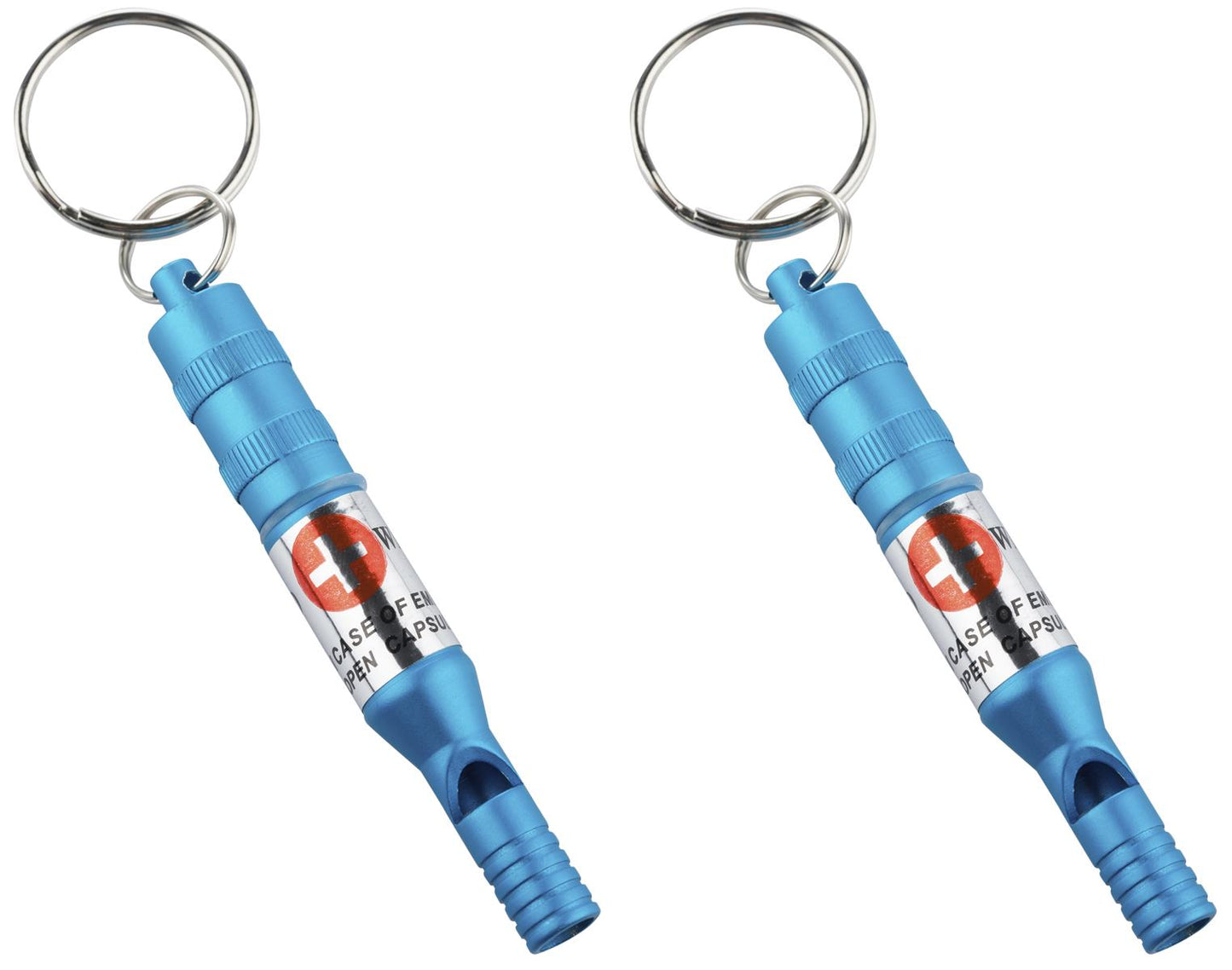munkees Notfallpfeife Schlüsselanhänger mit Kapsel