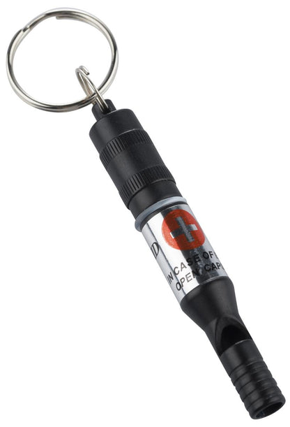 munkees Notfallpfeife Schlüsselanhänger mit Kapsel