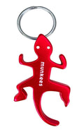 munkees Eidechsen-Flaschenöffner Schlüsselanhänger Rot