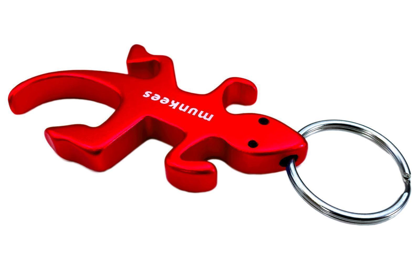 munkees Eidechsen-Flaschenöffner Schlüsselanhänger Rot