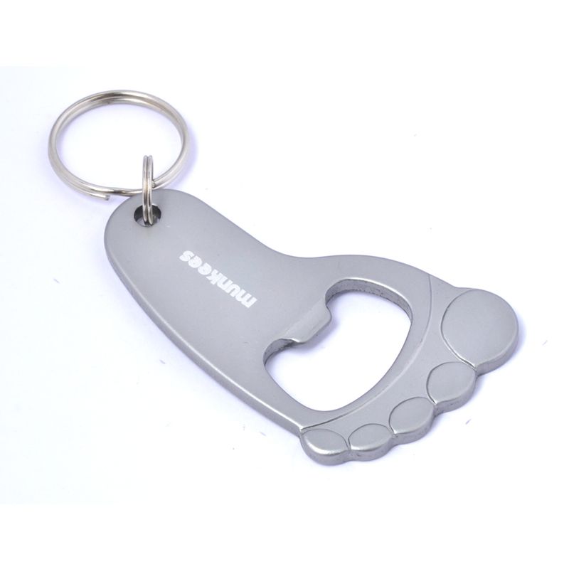 munkees Flaschenöffner Fußdesign Schlüsselanhänger