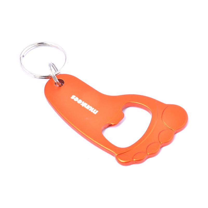 munkees Flaschenöffner Fußdesign Schlüsselanhänger