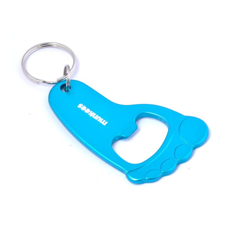 munkees Flaschenöffner Fußdesign Schlüsselanhänger