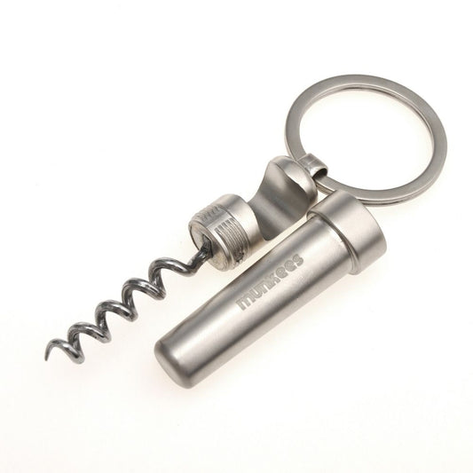 munkees Schlüsselanhänger Korkenzieher aus Edelstahl