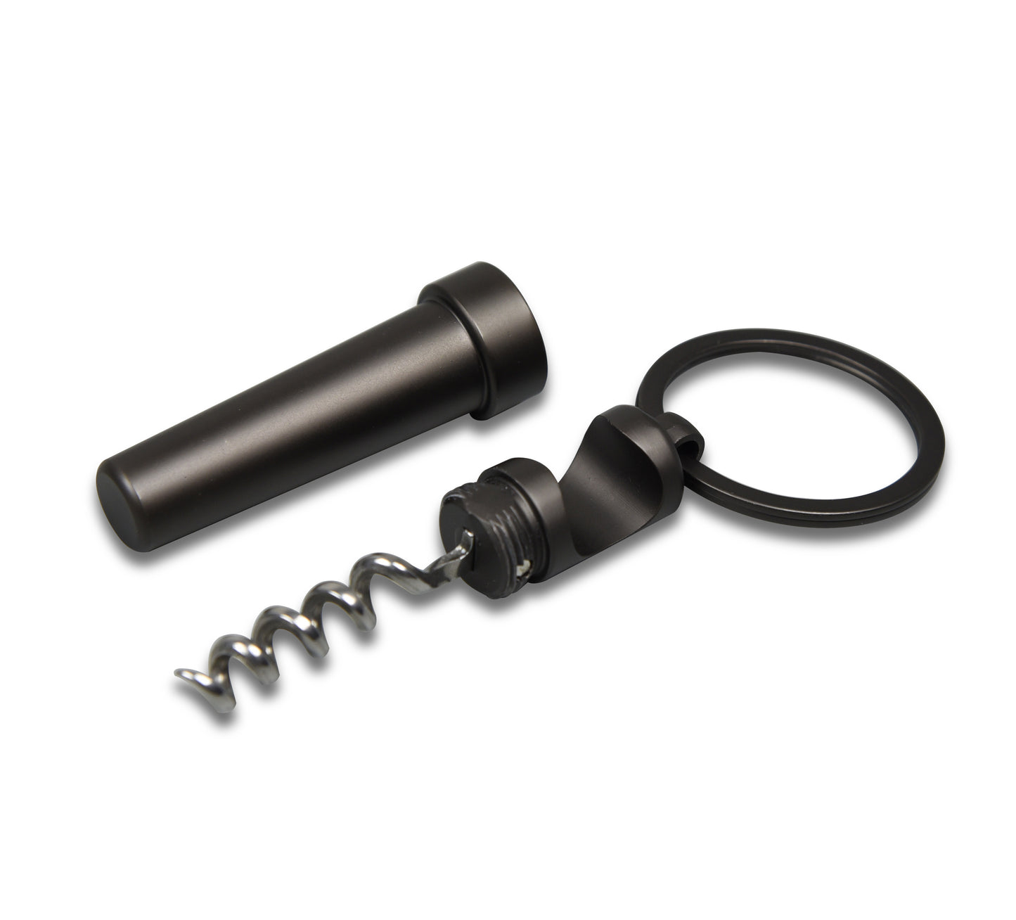 2 x Schlüsselanhänger Korkenzieher anthrazit – munkees