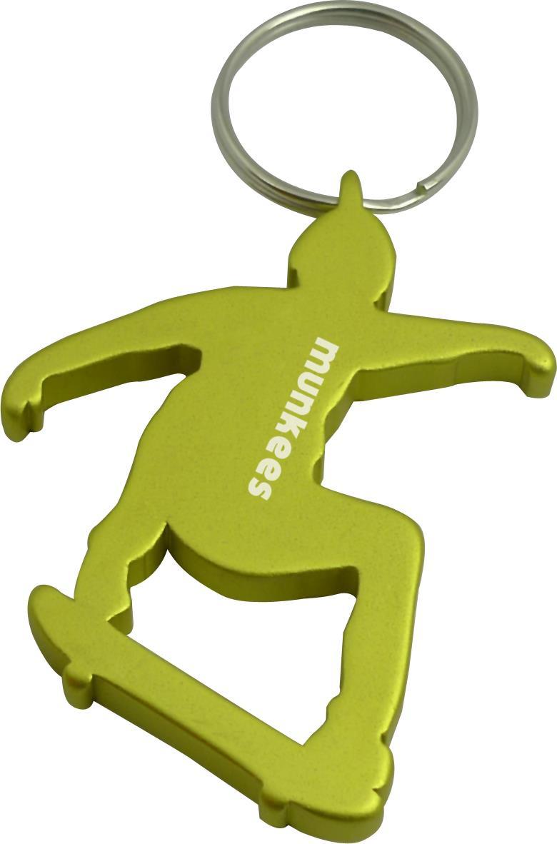 munkees Schlüsselanhänger Skateboard-Figur mit Flaschenöffner