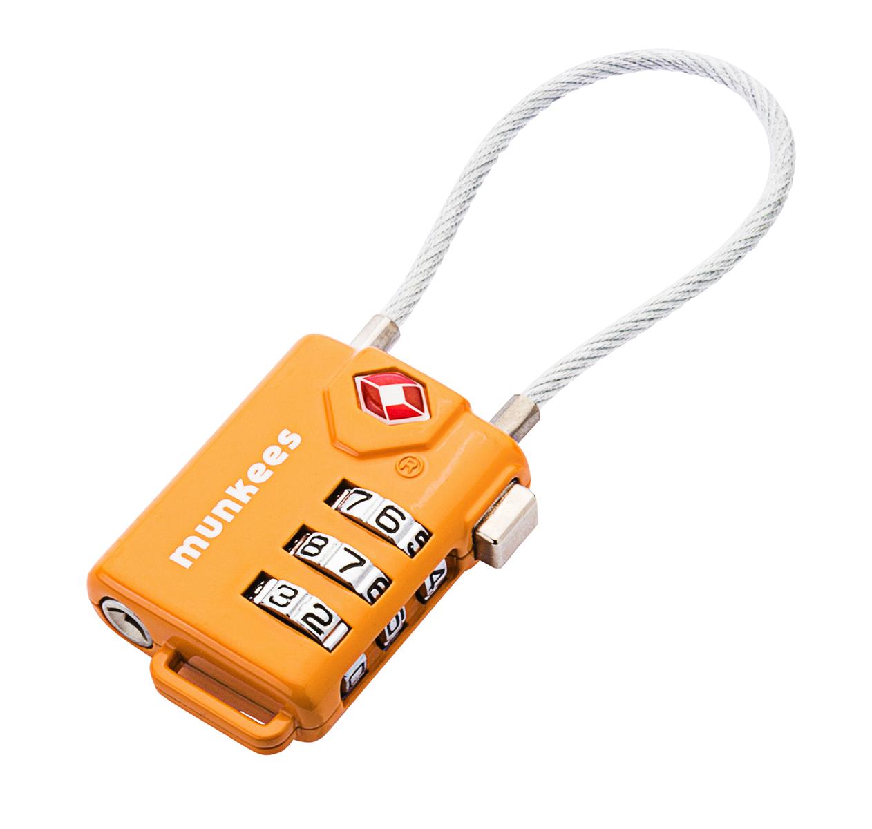 munkees TSA Zahlenschloss mit 3-stelligem Code