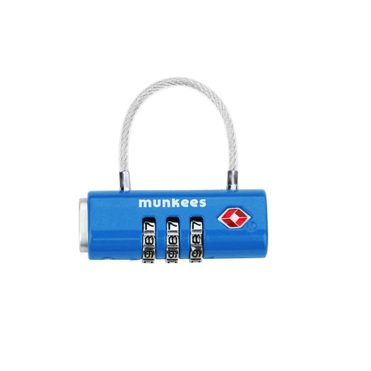 munkees TSA-Kabelschloss mit Zahlencode